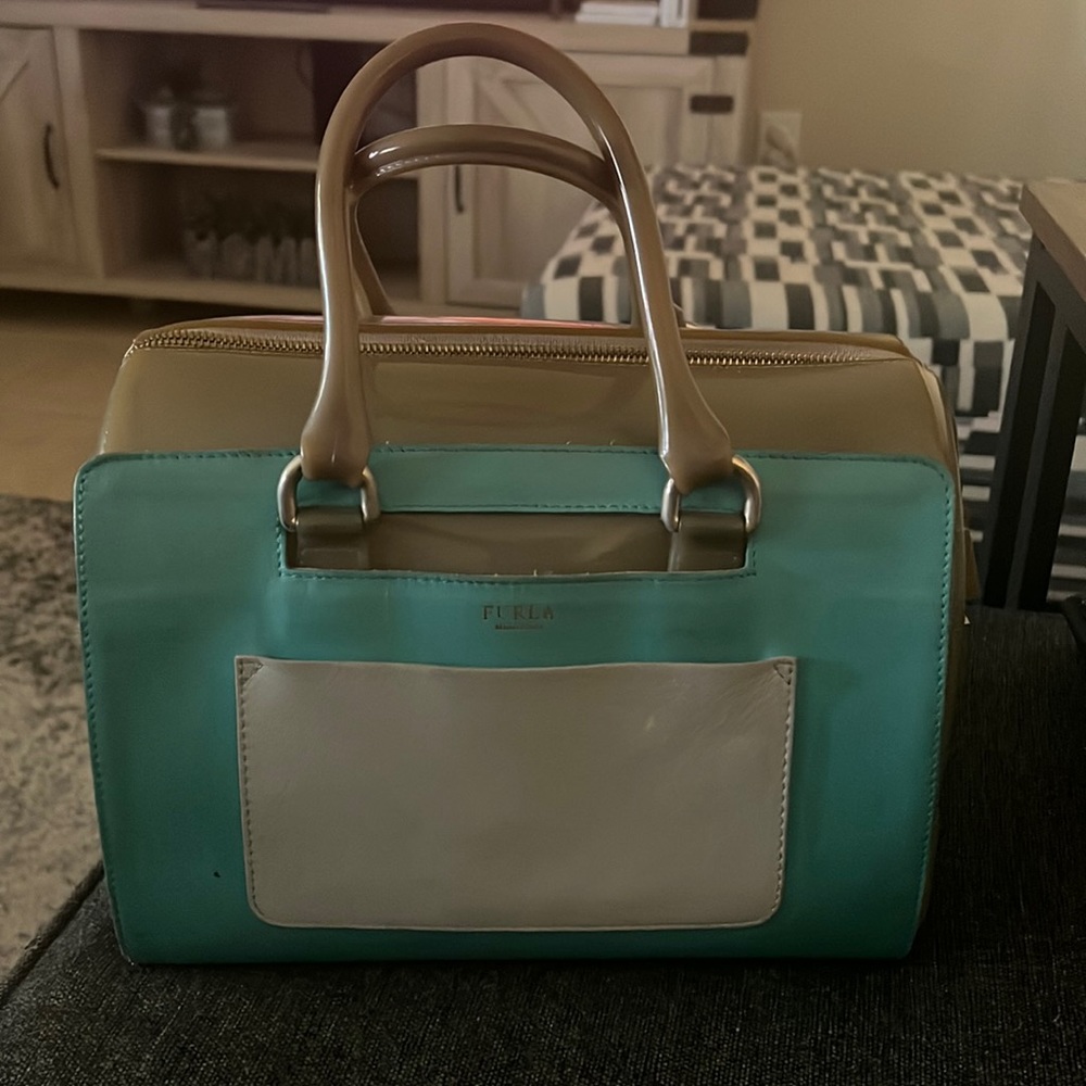 Ultra Rare Furla Candy Large Rubber Satchel